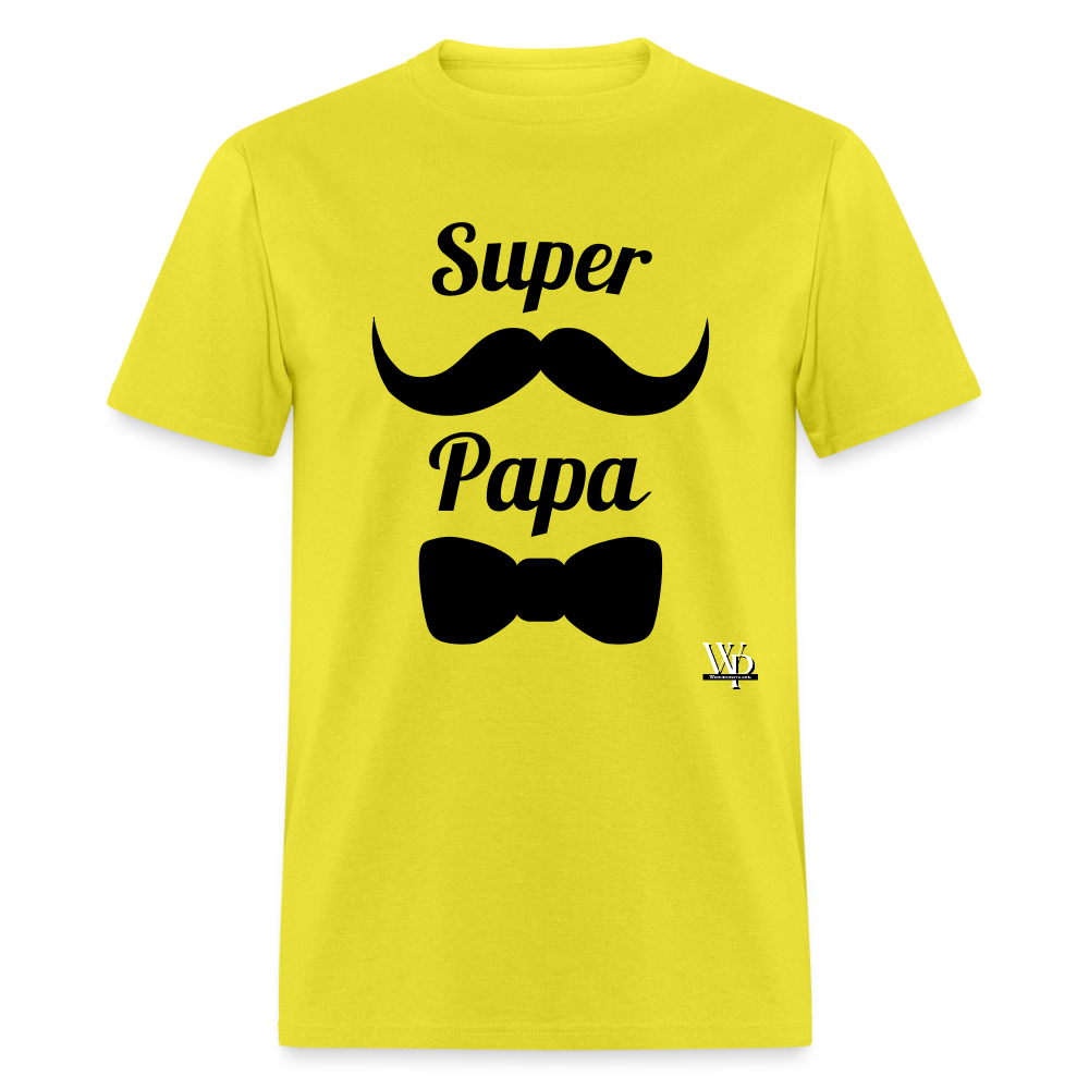 Super Papa T-shirt - yellow