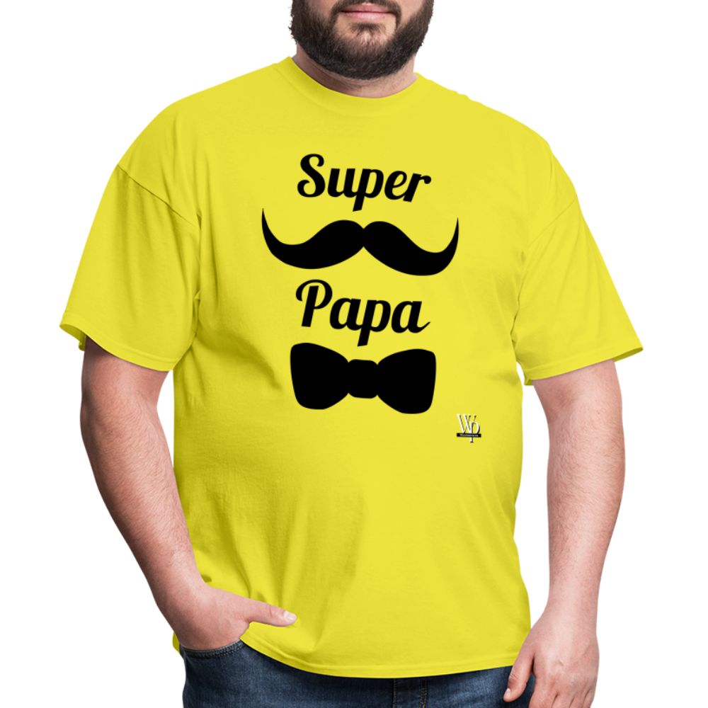 Super Papa T-shirt - yellow