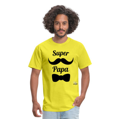 Super Papa T-shirt - yellow