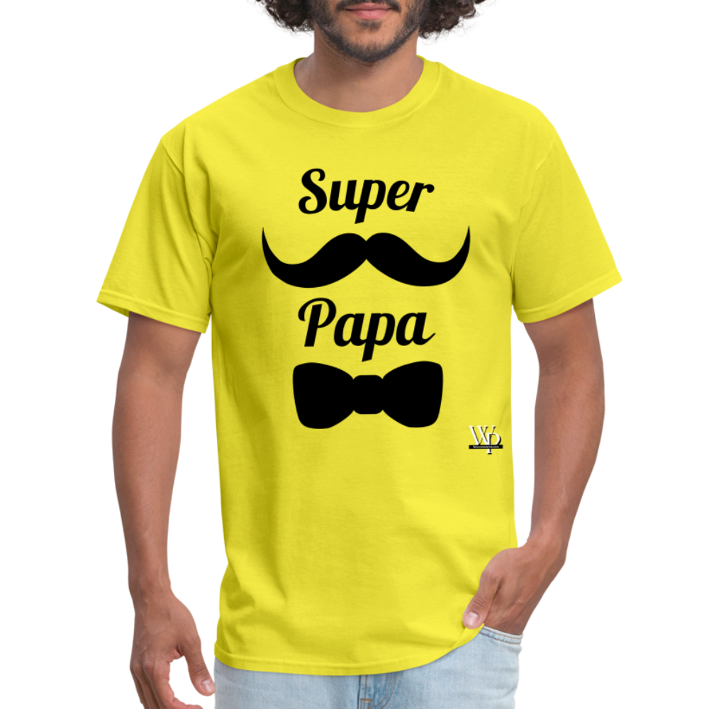 Super Papa T-shirt - yellow