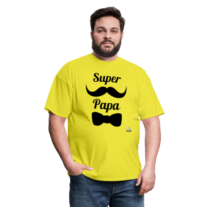 Super Papa T-shirt - yellow