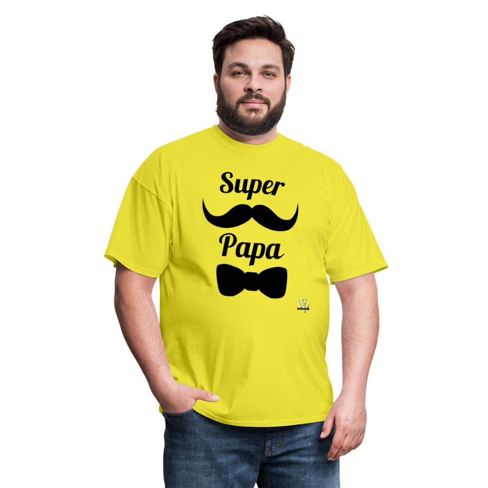 Super Papa T-shirt - yellow