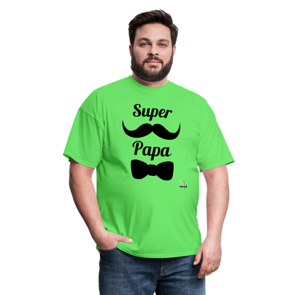 Super Papa T-shirt - kiwi