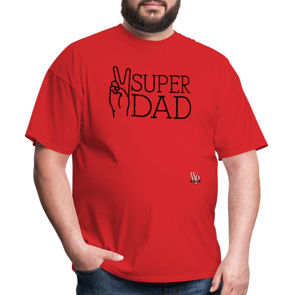 Super Dad T-shirt - red