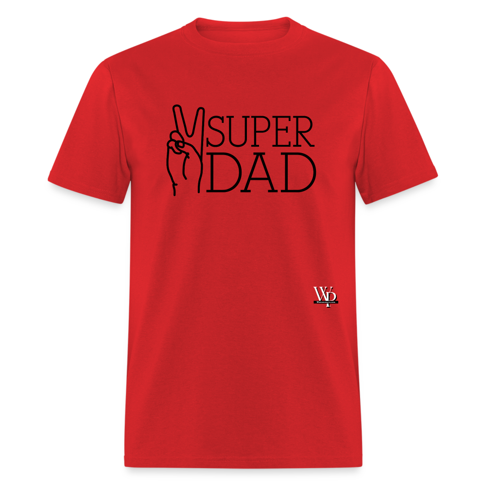 Super Dad T-shirt - red