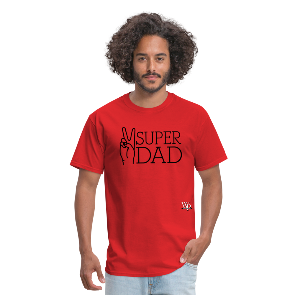 Super Dad T-shirt - red