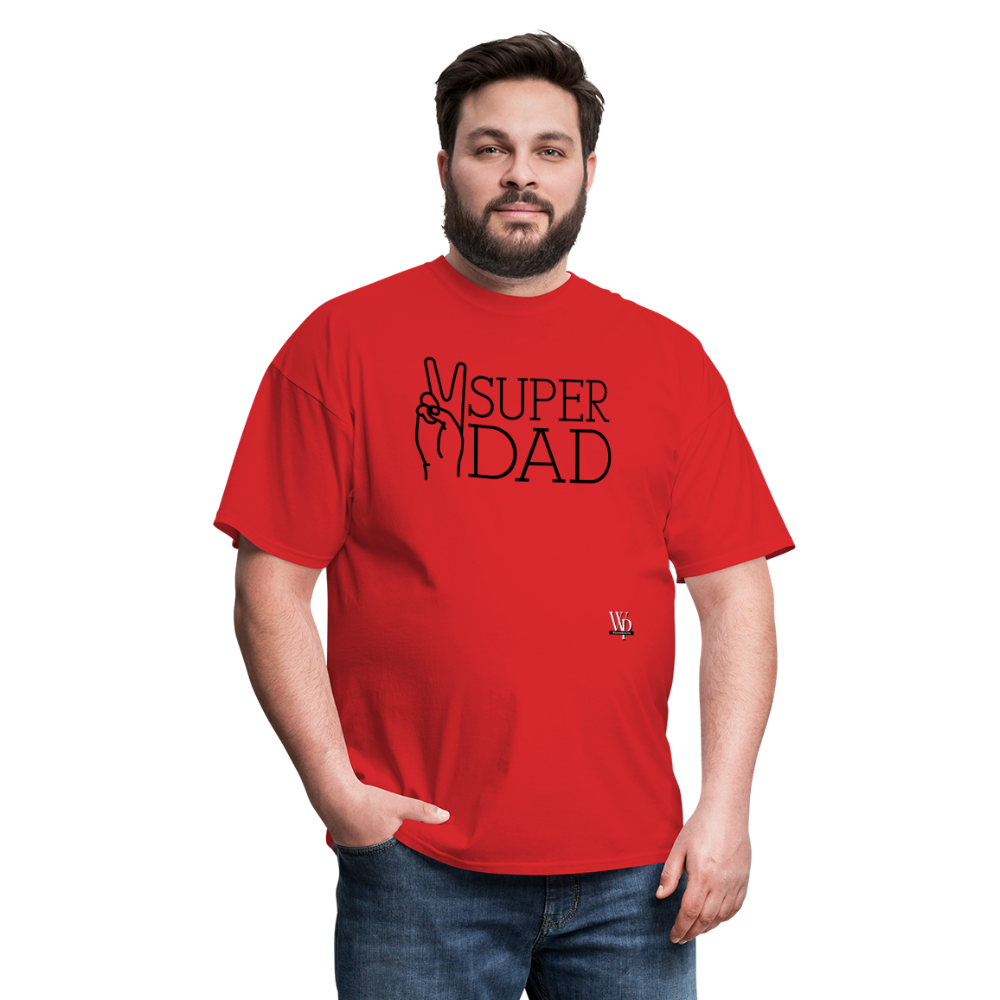 Super Dad T-shirt - red