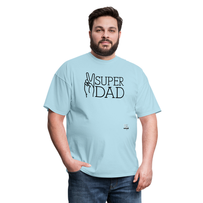 Super Dad T-shirt - powder blue