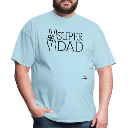 Super Dad T-shirt - powder blue