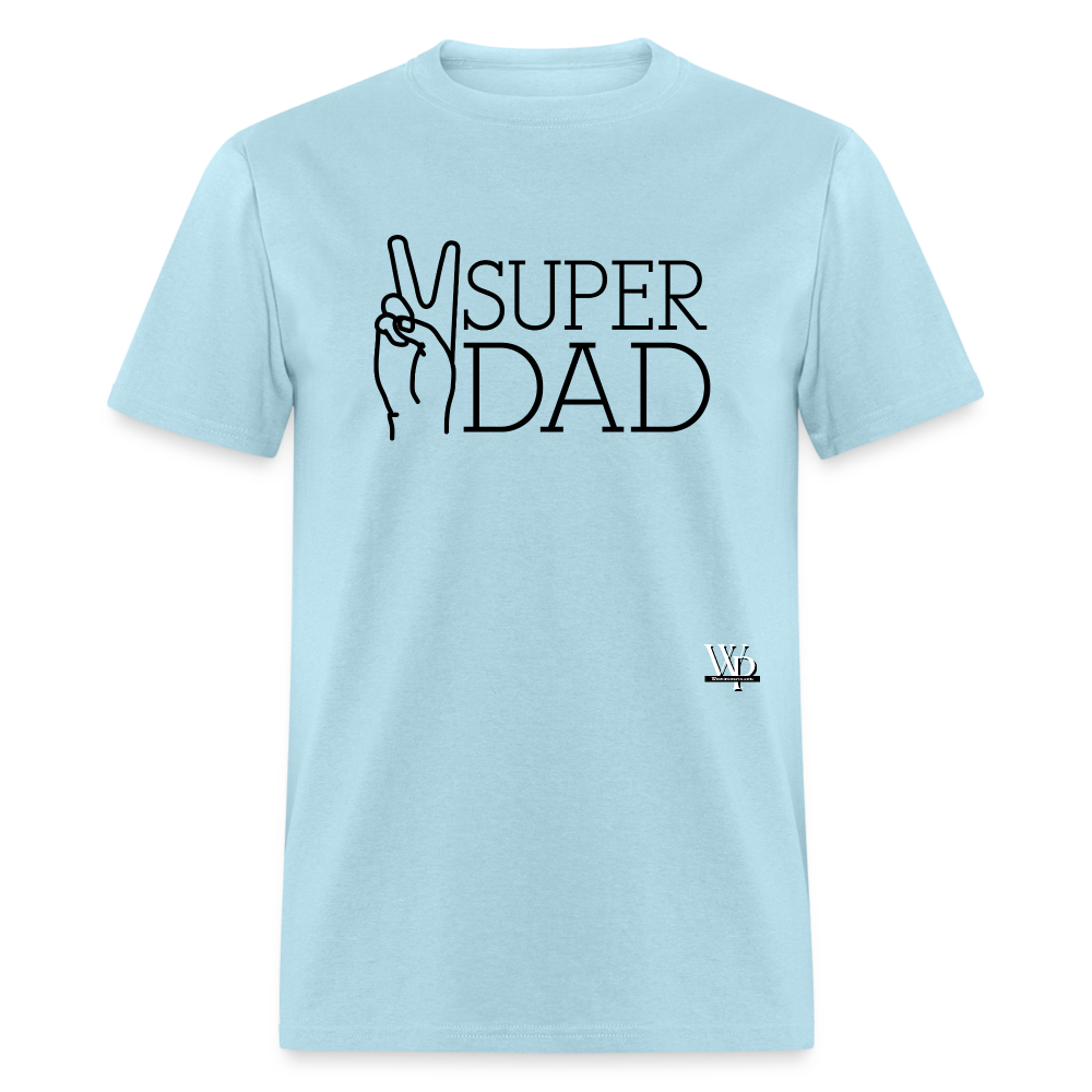 Super Dad T-shirt - powder blue
