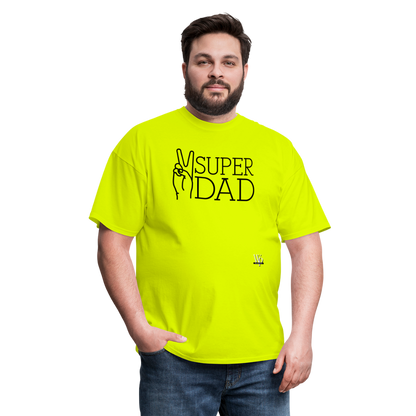 Super Dad T-shirt - safety green