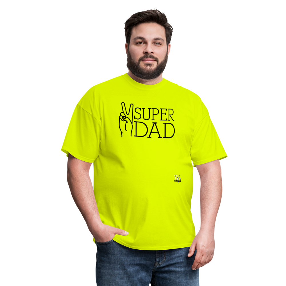 Super Dad T-shirt - safety green