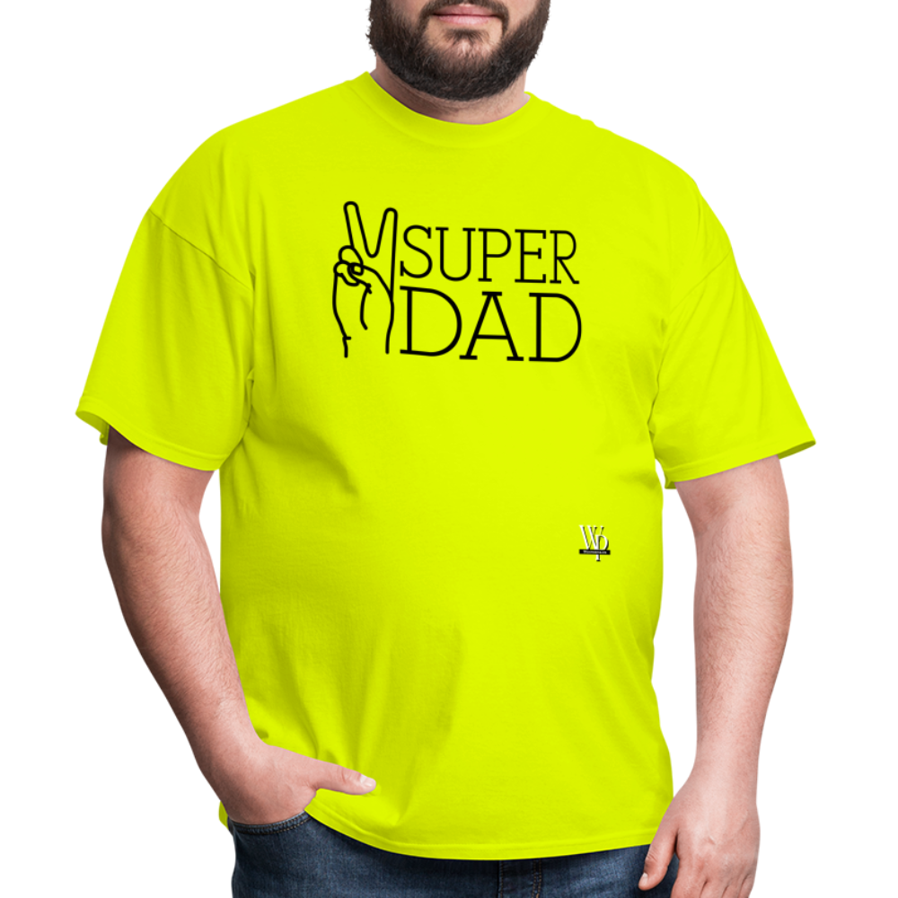 Super Dad T-shirt - safety green