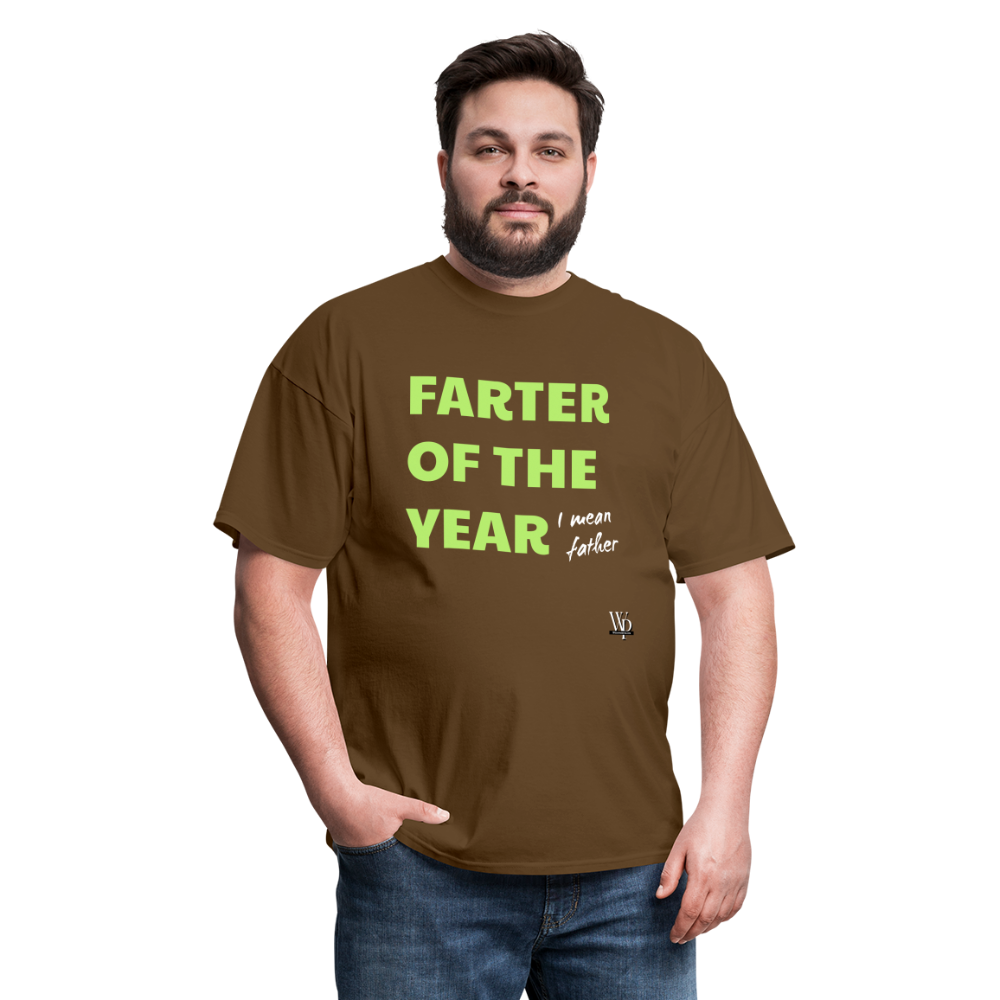 Farter Of The Year, I Mean Father T-shirt - brown