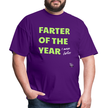 Farter Of The Year, I Mean Father T-shirt - purple