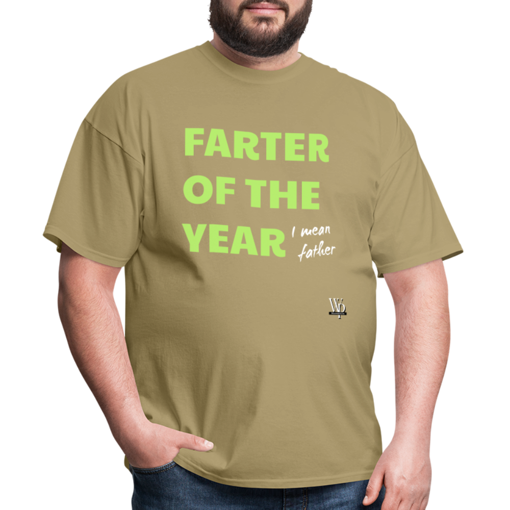 Farter Of The Year, I Mean Father T-shirt - khaki