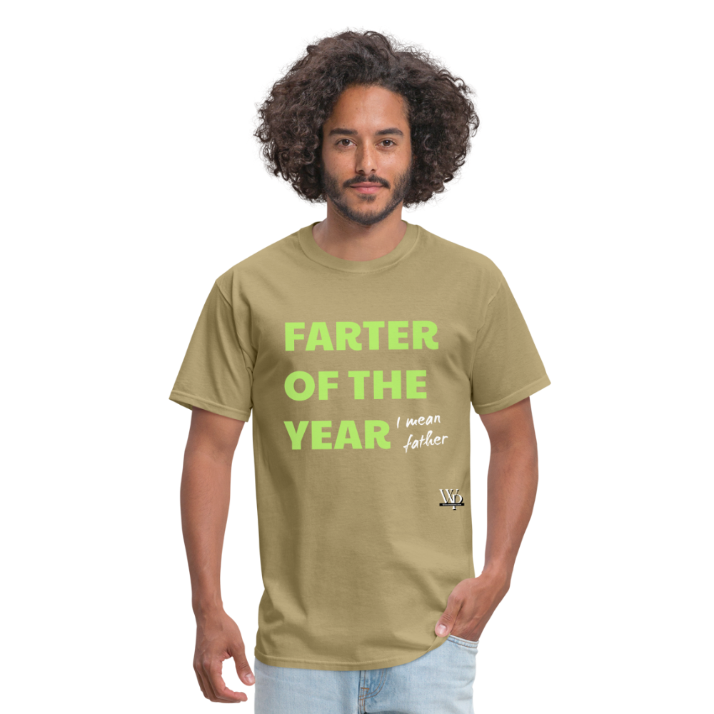 Farter Of The Year, I Mean Father T-shirt - khaki