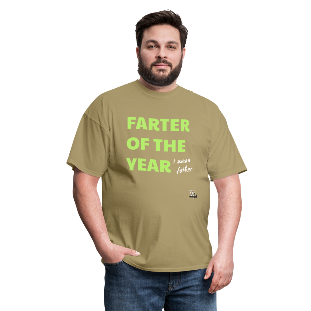 Farter Of The Year, I Mean Father T-shirt - khaki