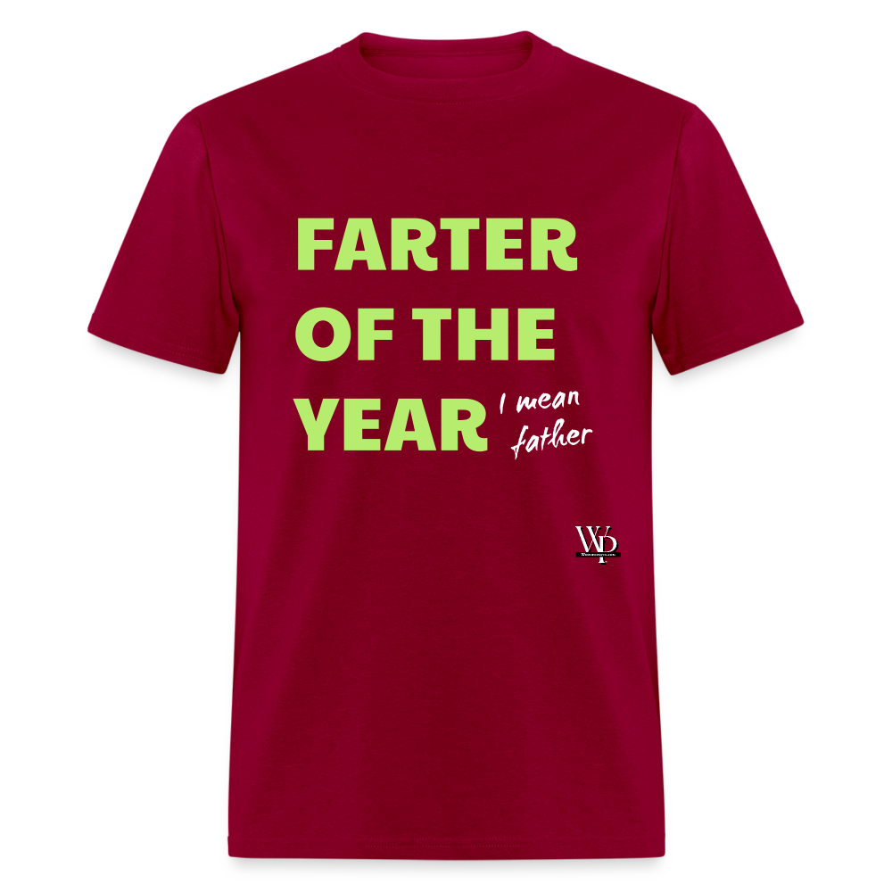 Farter Of The Year, I Mean Father T-shirt - dark red