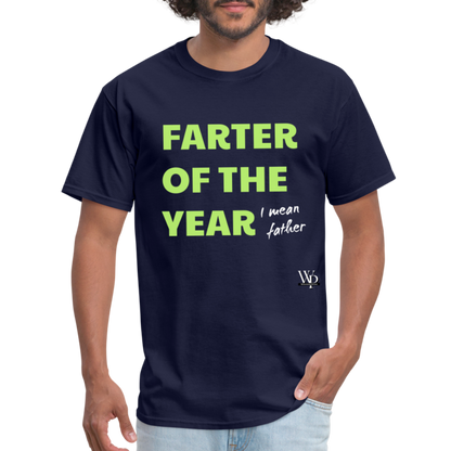 Farter Of The Year, I Mean Father T-shirt - navy