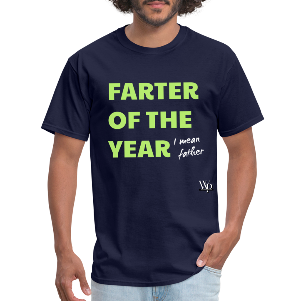 Farter Of The Year, I Mean Father T-shirt - navy