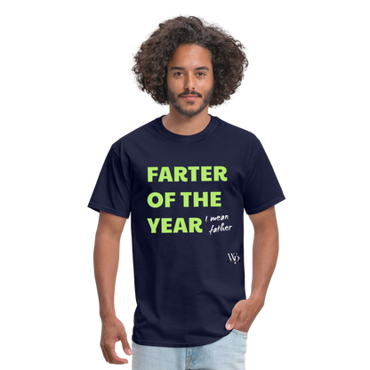 Farter Of The Year, I Mean Father T-shirt - navy