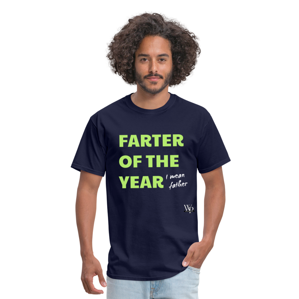 Farter Of The Year, I Mean Father T-shirt - navy