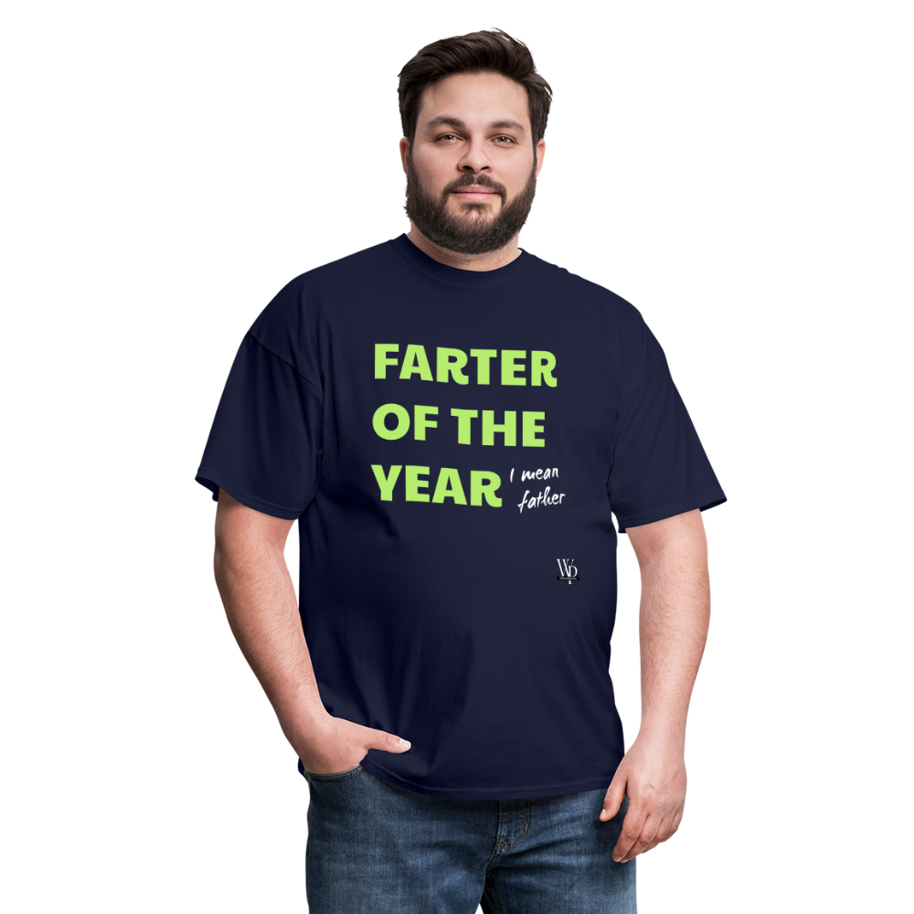 Farter Of The Year, I Mean Father T-shirt - navy