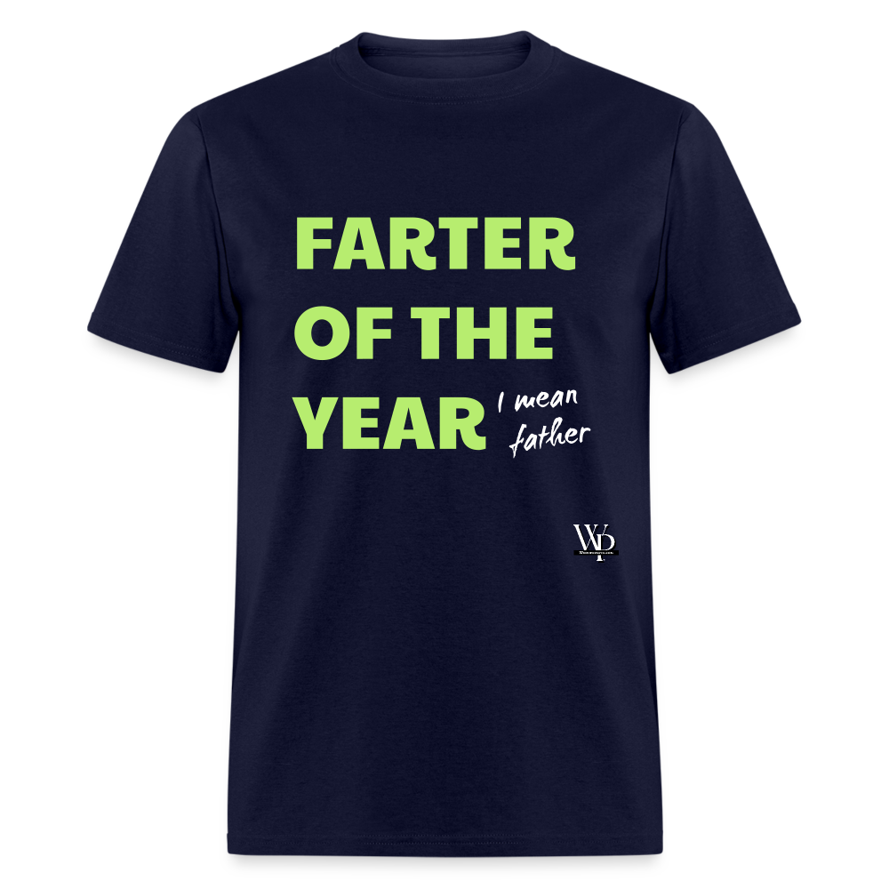 Farter Of The Year, I Mean Father T-shirt - navy