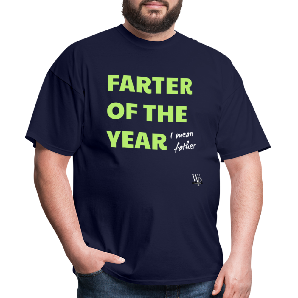 Farter Of The Year, I Mean Father T-shirt - navy