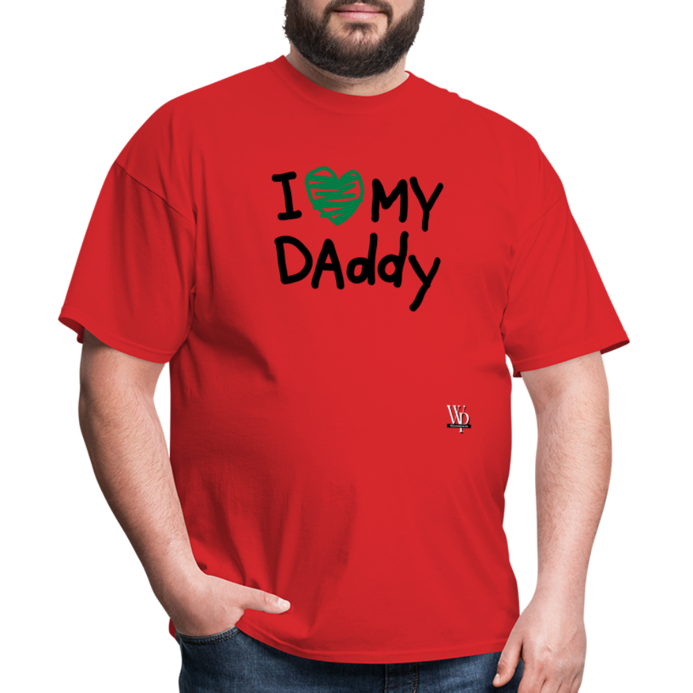 I Love My Daddy T-shirt - red