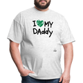 I Love My Daddy T-shirt - light heather gray