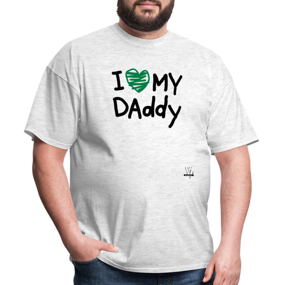 I Love My Daddy T-shirt - light heather gray