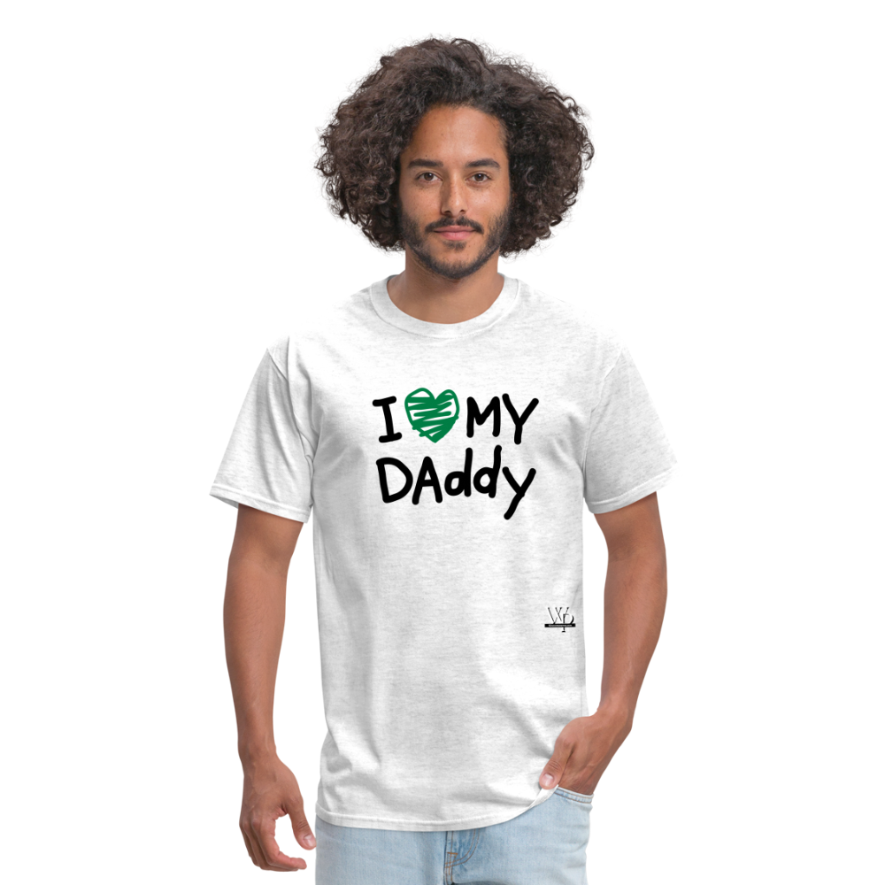 I Love My Daddy T-shirt - light heather gray