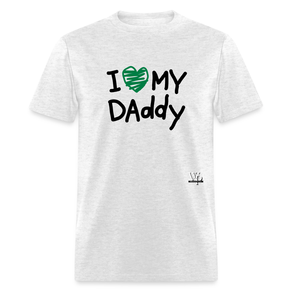 I Love My Daddy T-shirt - light heather gray