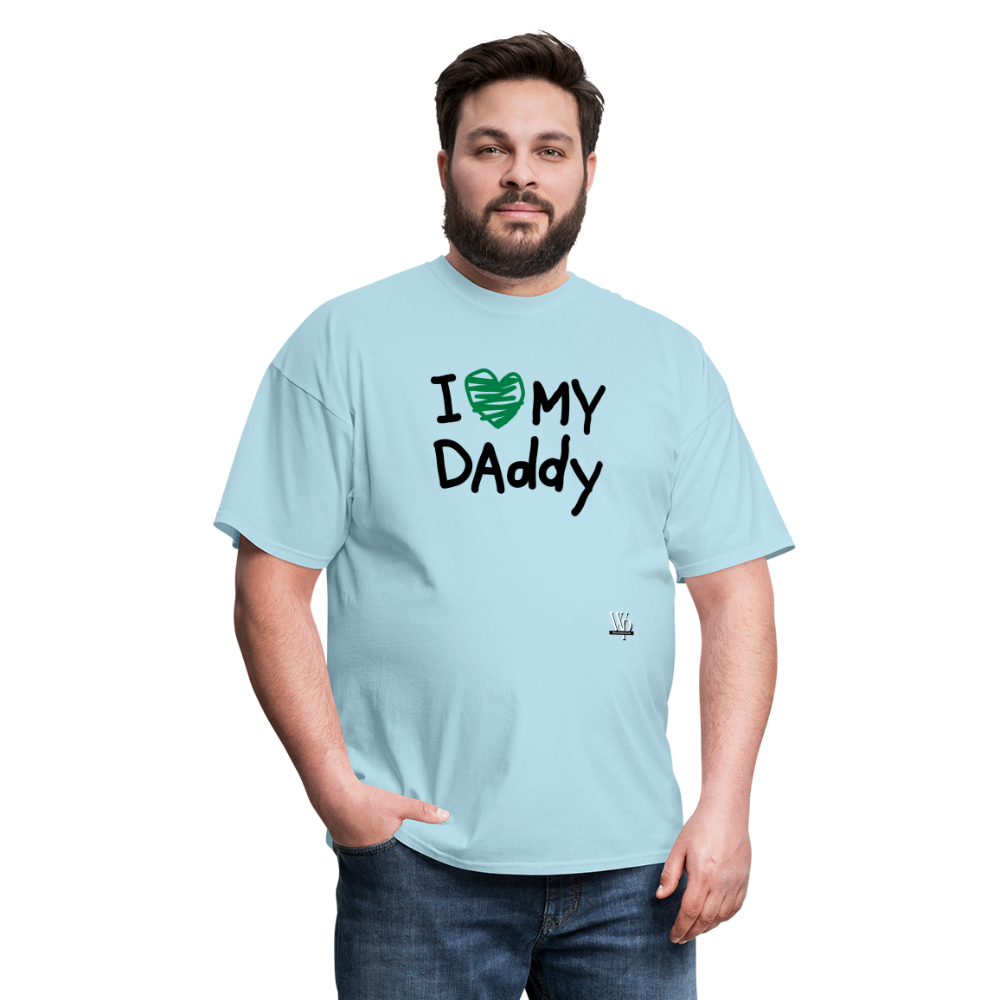 I Love My Daddy T-shirt - powder blue