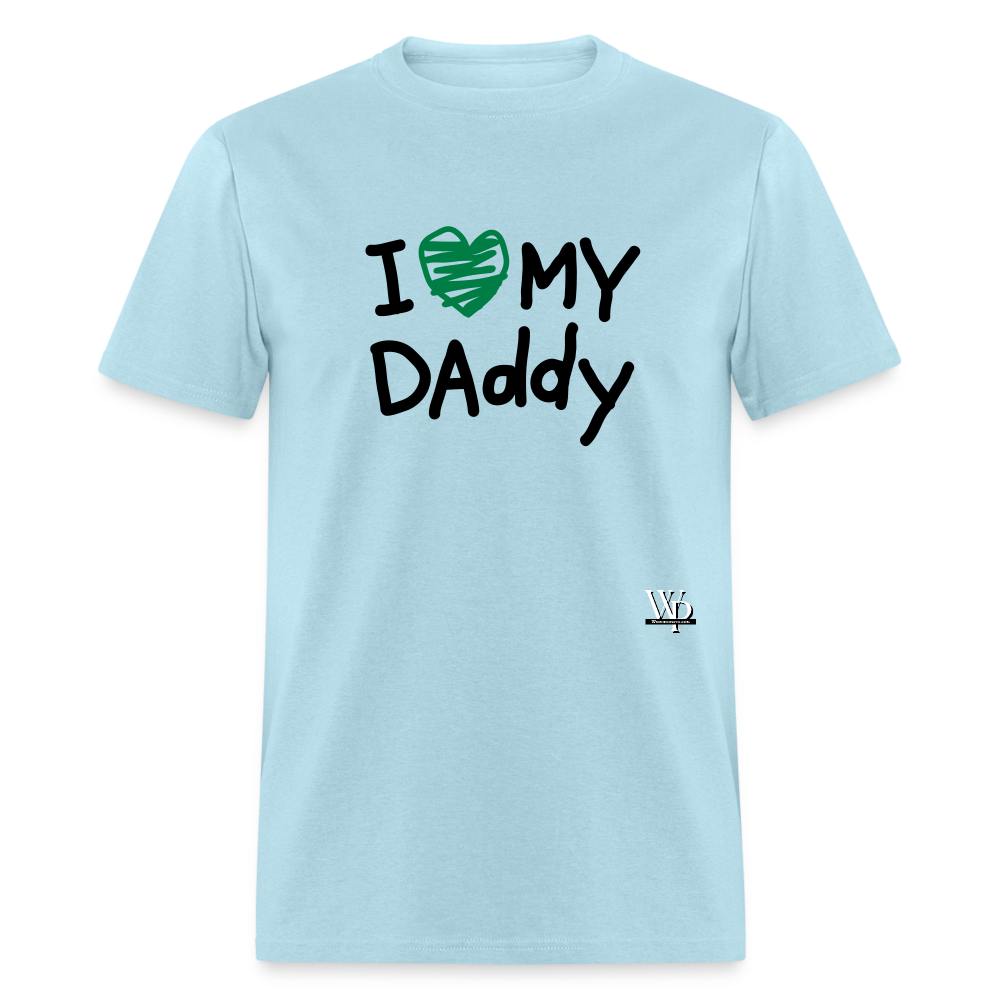 I Love My Daddy T-shirt - powder blue