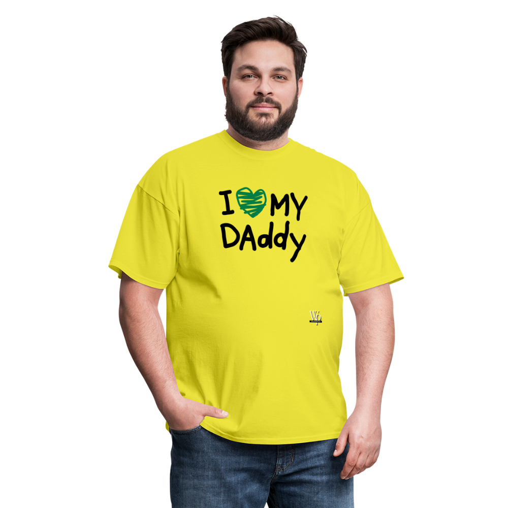 I Love My Daddy T-shirt - yellow