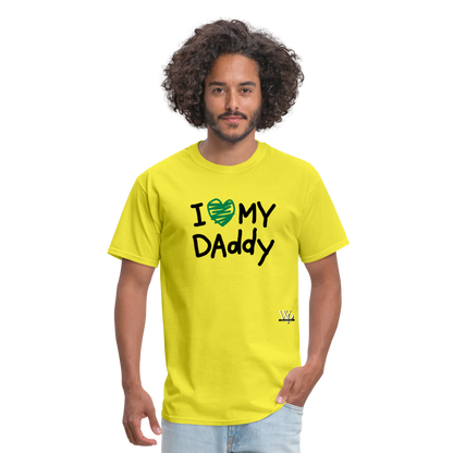I Love My Daddy T-shirt - yellow