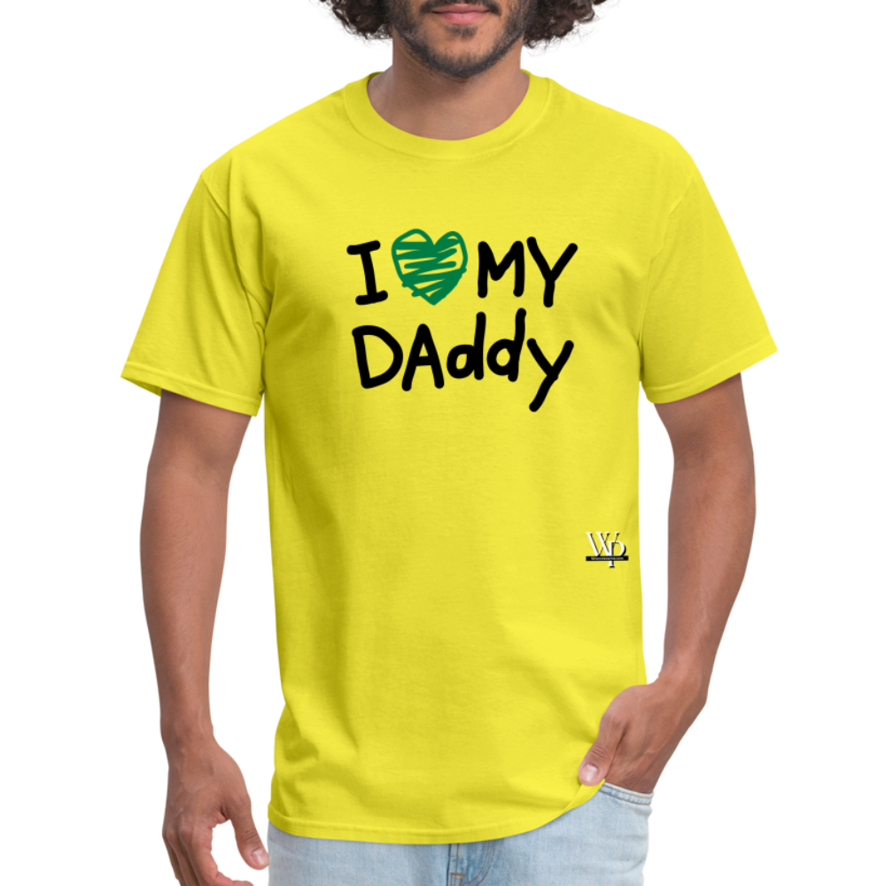 I Love My Daddy T-shirt - yellow