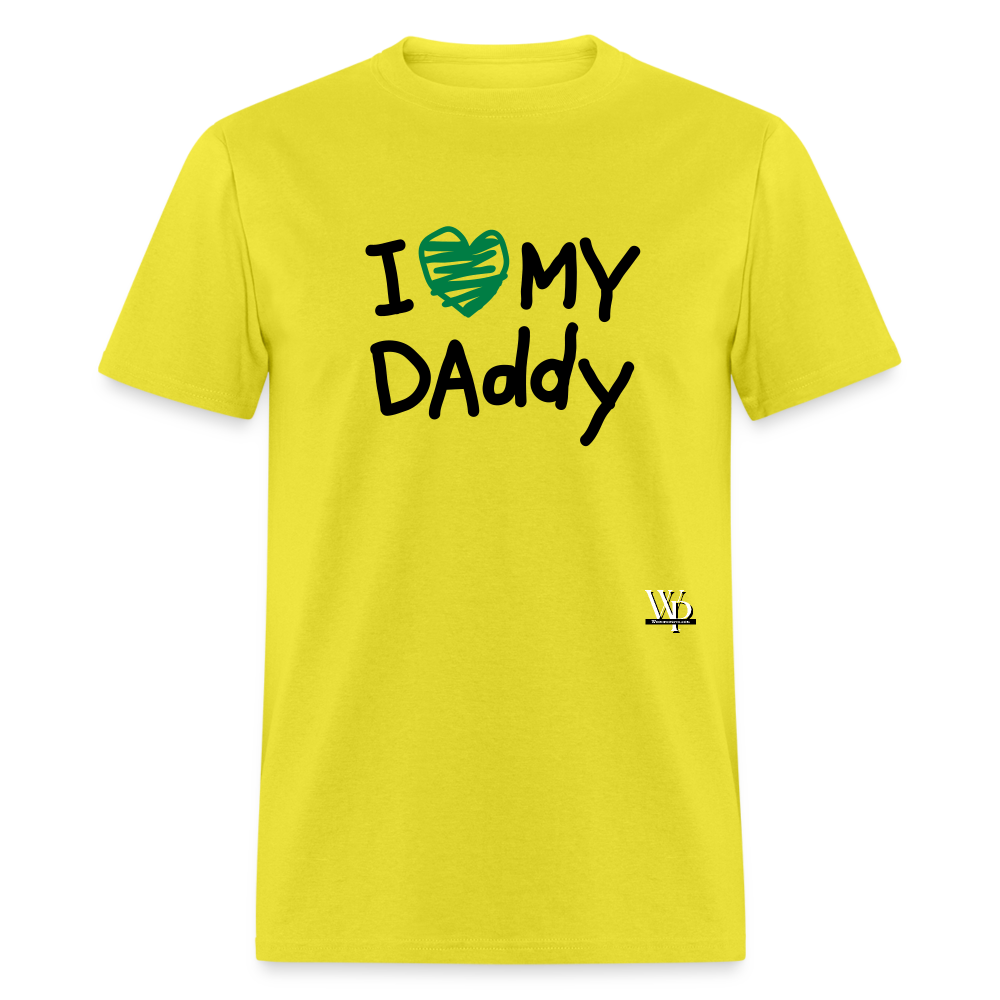 I Love My Daddy T-shirt - yellow