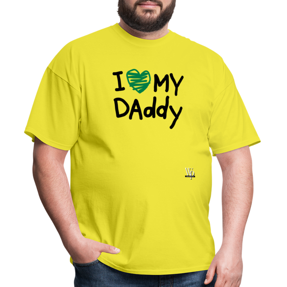 I Love My Daddy T-shirt - yellow