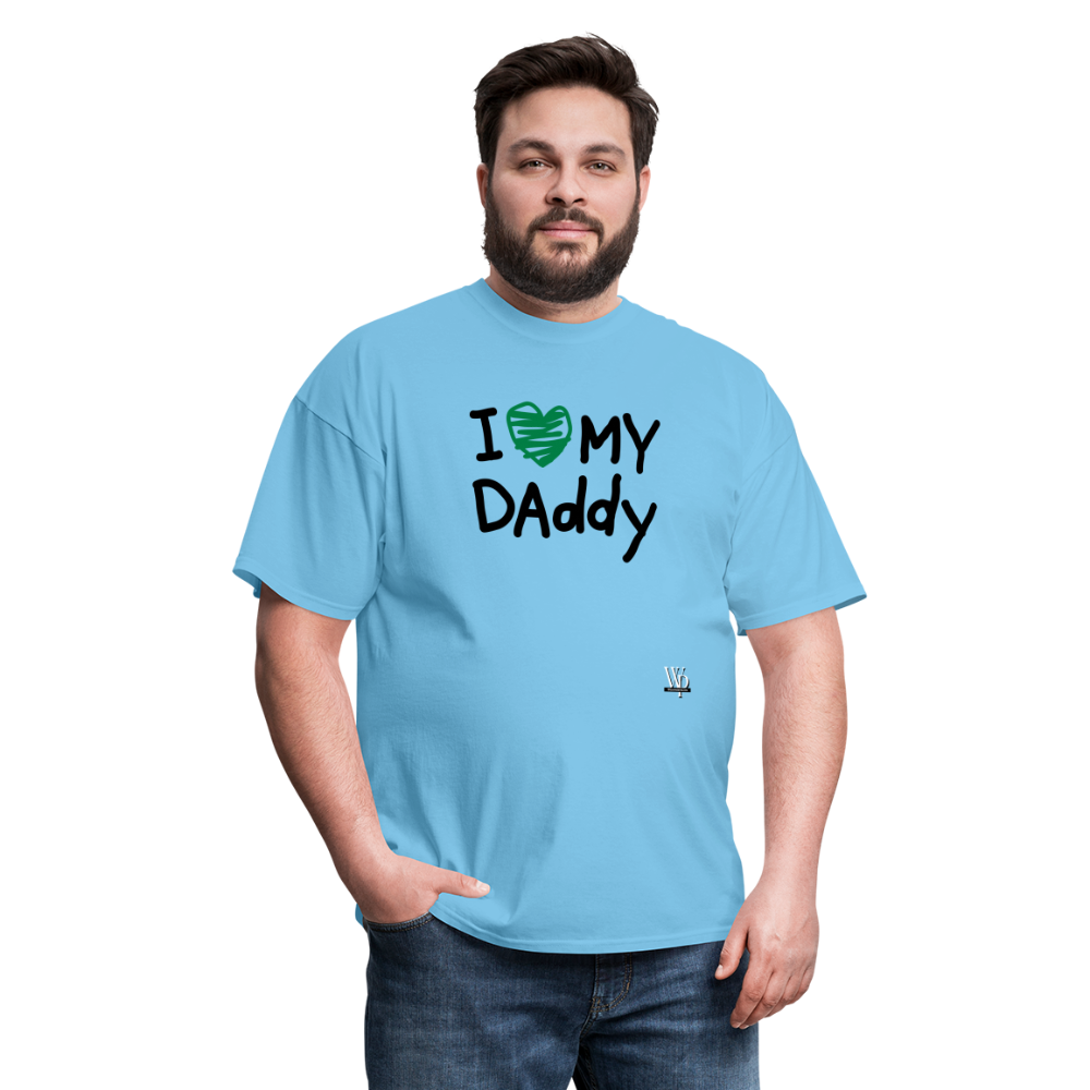 I Love My Daddy T-shirt - aquatic blue