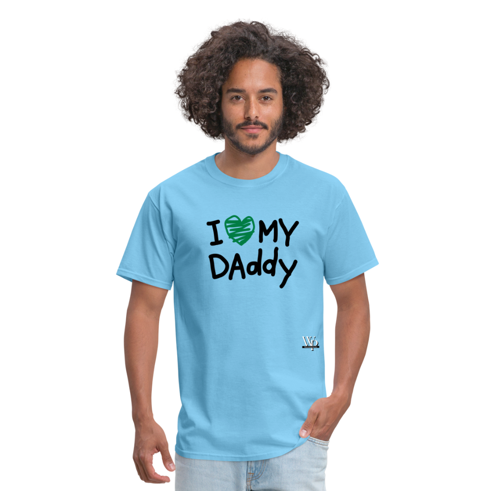 I Love My Daddy T-shirt - aquatic blue