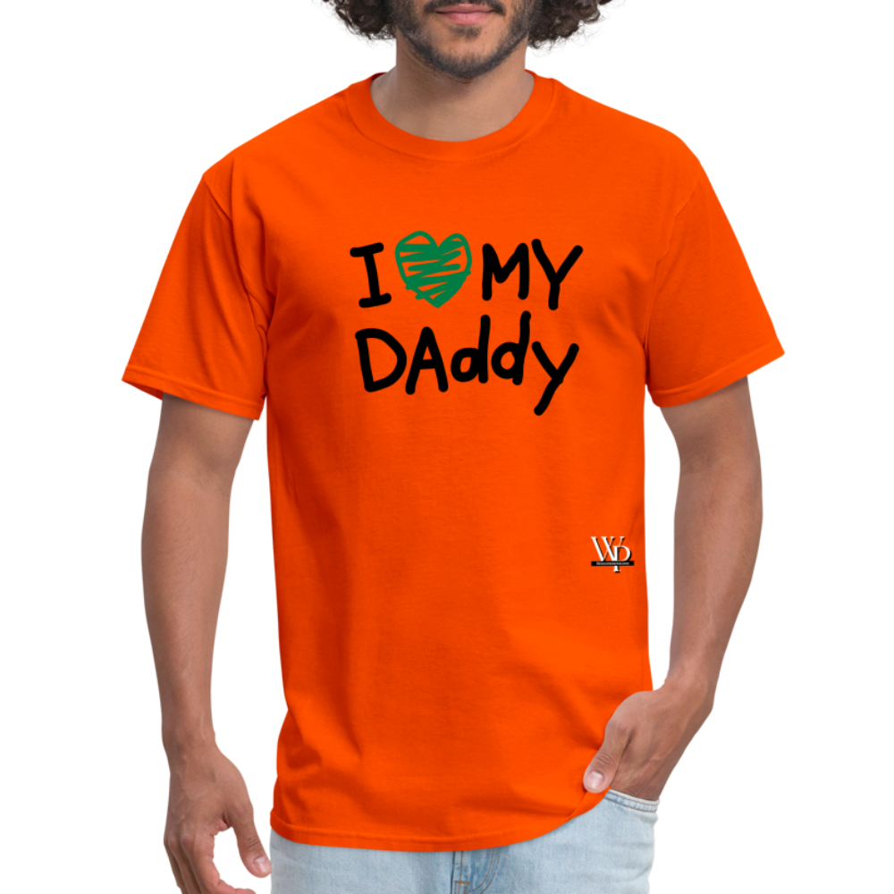 I Love My Daddy T-shirt - orange