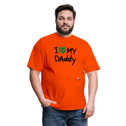 I Love My Daddy T-shirt - orange