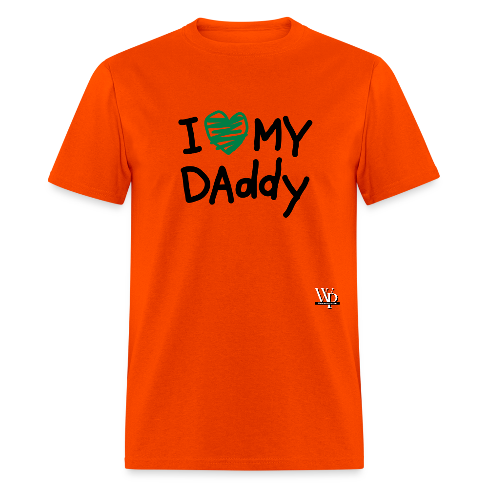 I Love My Daddy T-shirt - orange