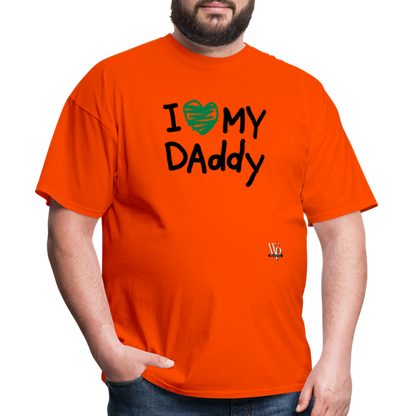 I Love My Daddy T-shirt - orange