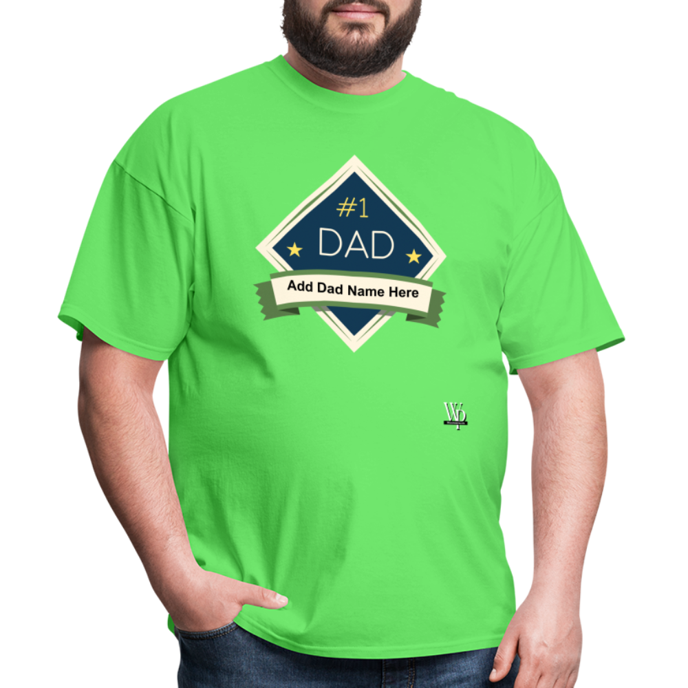 #1 Dad T-shirt - kiwi