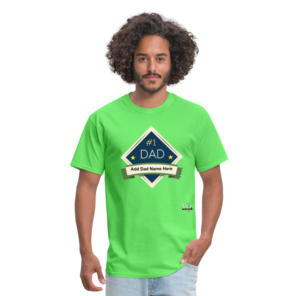 #1 Dad T-shirt - kiwi